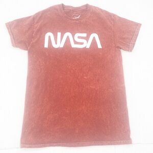 NASA I Tee T-Shirt Burnt Orange Size Smaill Unisex